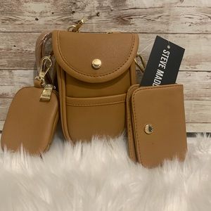 Steve Madden Crossbody Purse 3 in 1 Camel Color